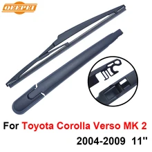 Qeepei hinten scheibenwischer und arm für toyota corolla verso mk 2 (ZZE, ZIHR, R1) 2004-2009 11 ”5 tür MPV Naturkautschuk