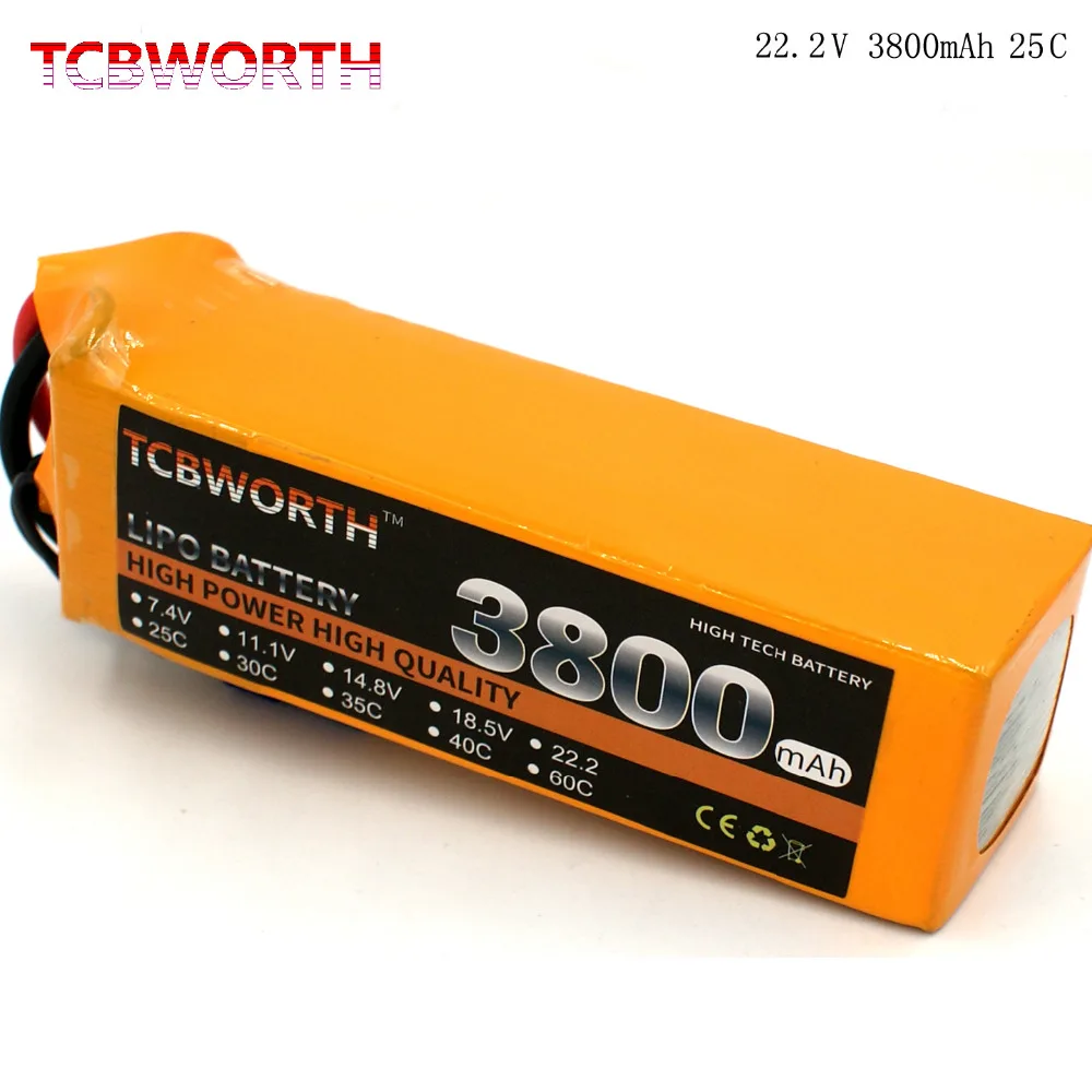 Bateria para Avião Barco do Caminhão do Carro Helicóptero 3800mah Lipo Quadrotor 25c Li-po Bateria-6 s 6s rc 25c-50c 22.2v 3 High Quality lipo battery 6s