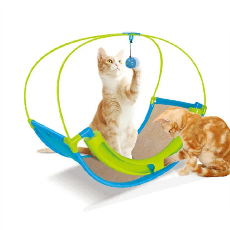 Multi-function Cat Scratcher игрушечный гамак колыбель кровать с мячом забавные товары для животных кошка игрушка принадлежности Скребок коврик для кошек игрушки