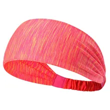 На открытом воздухе эластичная лента для волос при занятиях йогой Для женщин хлопковая вязаная головная повязка спортивный напульсник