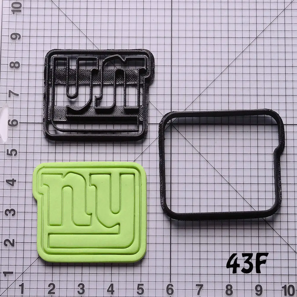 Professional American Football Team Logo Biscuit Cookie Cutter Custom Made 3D Printed Cake Cutter Cookie Stamp Bakery Tools