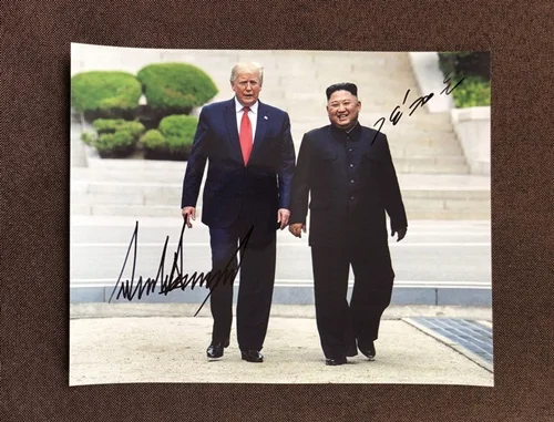 hand signed Putin Barack Donald Trump autographed photo 8*10 limited version autograph in ink 072019 - Цвет: 2