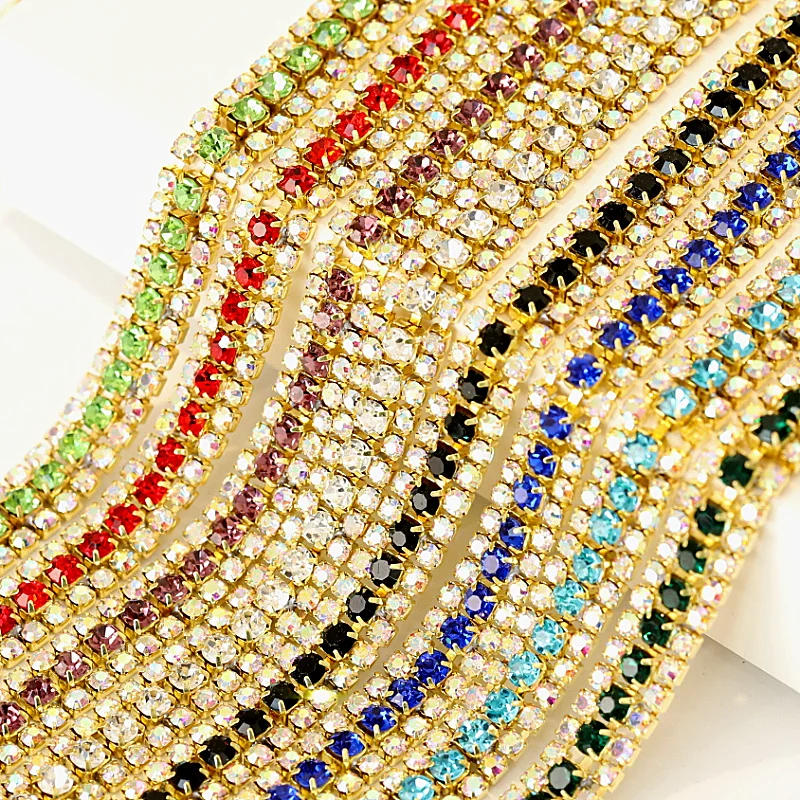 Buy New! Crystal Sew On Rhinestone Cup Chain DIY