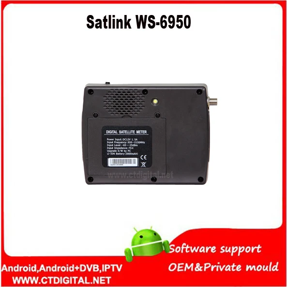 Ws-6950 sat finder dvb-s Satlink WS6950 3," Sd mpeg2 спутниковый искатель устройство обнаружения сигнала счетчик Satlink WS-6950