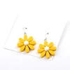 Pendientes con personalidad para mujer, aretes de resina de Color caramelo, margaritas, flores salvajes, regalo de joyería ► Foto 2/6