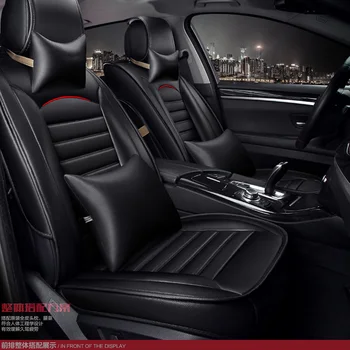 

for cadillac SRX ATS CTS SLS BLS XTS brand black brown pu leather car seat cover front and back Complete set covers car cushion