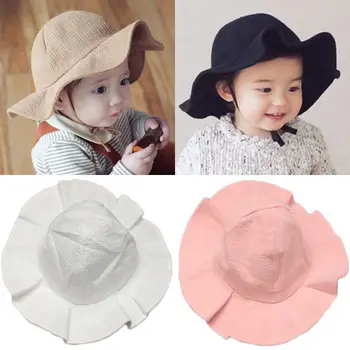 

Hot Newest Modis Toddler Infant Summer Outdoor Cotton Baby Hat Girls Boys Beach Sun Cap