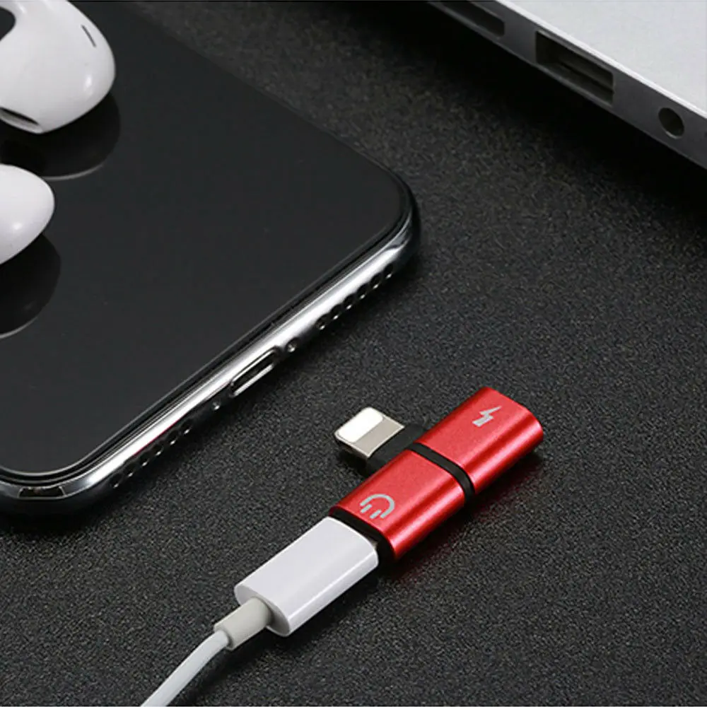 

Apple iphone Headphone Converter 2 in 1 Charging Audio Earphone Splitter Adapter Popular
