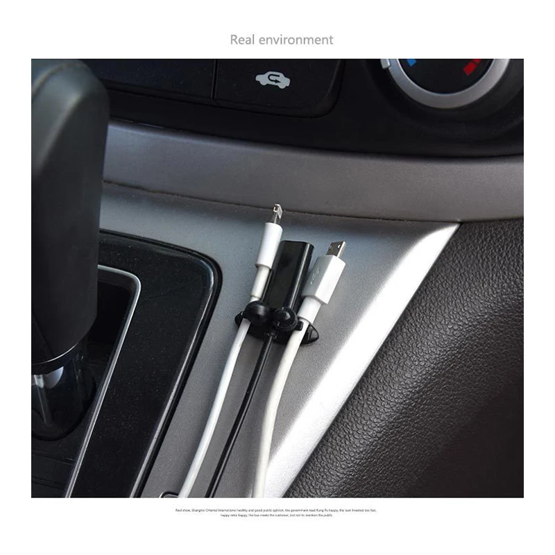 8 шт. автомобильный провод зажим USB кабель наклейка фиксированный зажим зажимы застежка зарядное устройство застежка удерживающий в авто