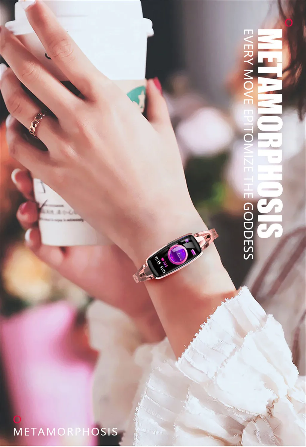Смарт-часы Лидер продаж Dr66 женские Смарт-часы калории фитнес-трекер Браслет Водонепроницаемый браслет дропшиппинг
