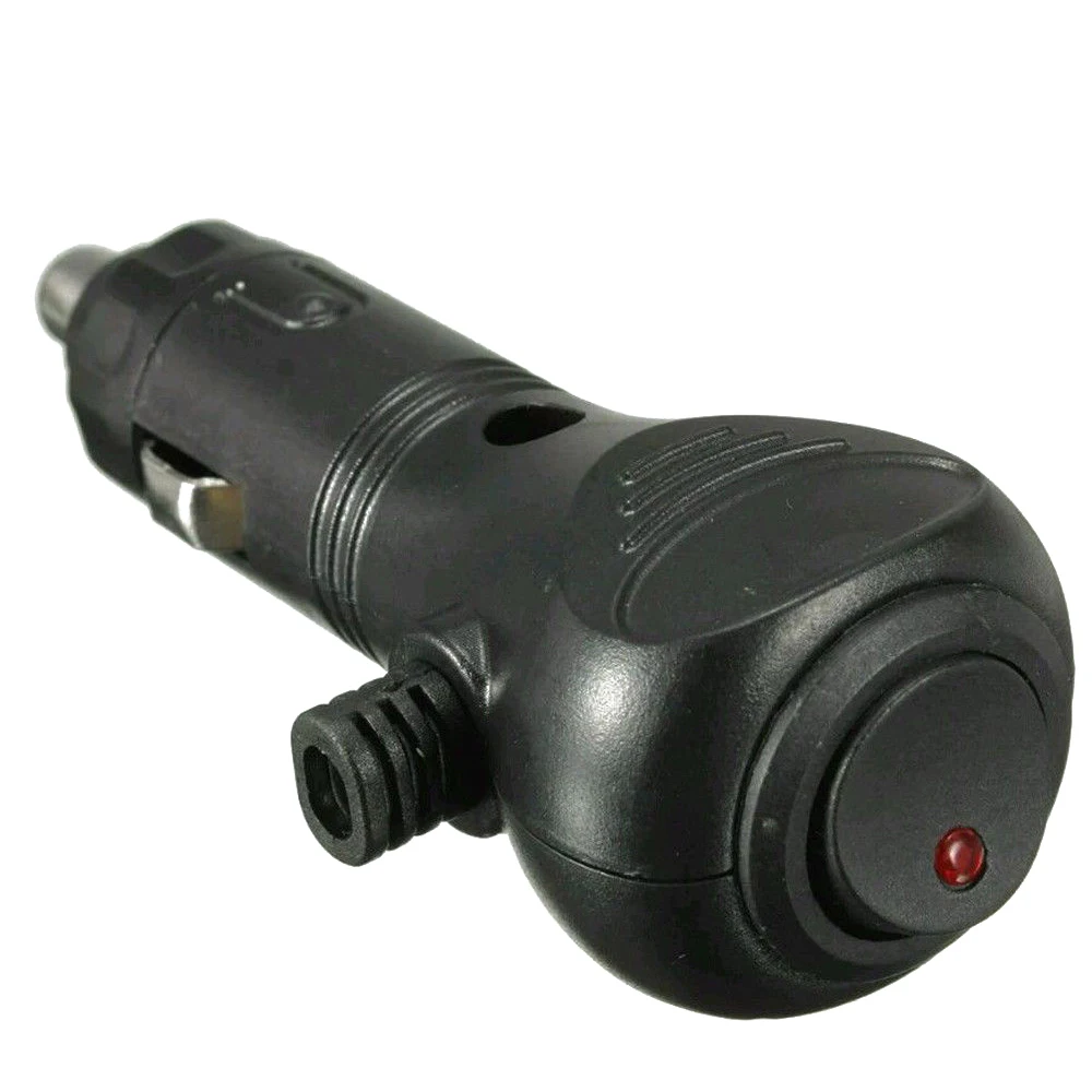 DC12V Car Cigarette Lighter Socket Plug Connector LED On Off Switch Car Styling Lighter Socket Splitter Plug Connector