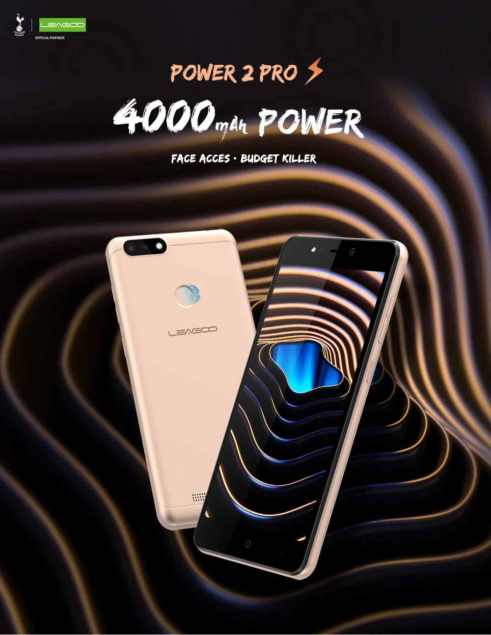 LEAGOO POWER 2 PRO 4000mAh Face ID Fingerprint Smartphone 2GB+16GB Dual Camera Android 8.1 Quad Core 5.2' HD 4G Mobile Phone (1)