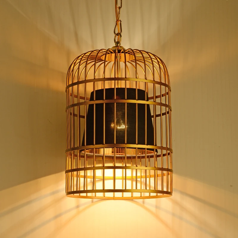

Nordic birdcage pendant lights creative bar industrial restaurant Iron pendant lamps clothing coffee shop red/black/white FG393