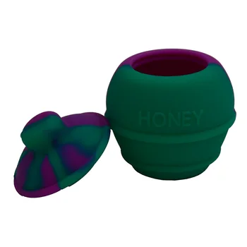 

10pcs 35ml Honey Pots Bho Silicone Container for butane Oil/concentrate/wax/hash oil - Non Stick Slick oil silicone Dab wax jar