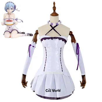 

Re Zero Kara Hajimeru Isekai Seikatsu Remu Birthday Cake Tube Tops Dress Outfit Anime Cosplay Costumes