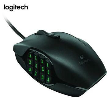 شراءفأرة ألعاب أصلية من Logitech طراز G600 سلكية من النوع RGB فأرة ألعاب كهربائية 17 أزرار قابلة للبرمجة كمبيوتر مكتبي وكمبيوتر محمول فأرة محمولة للألعاب