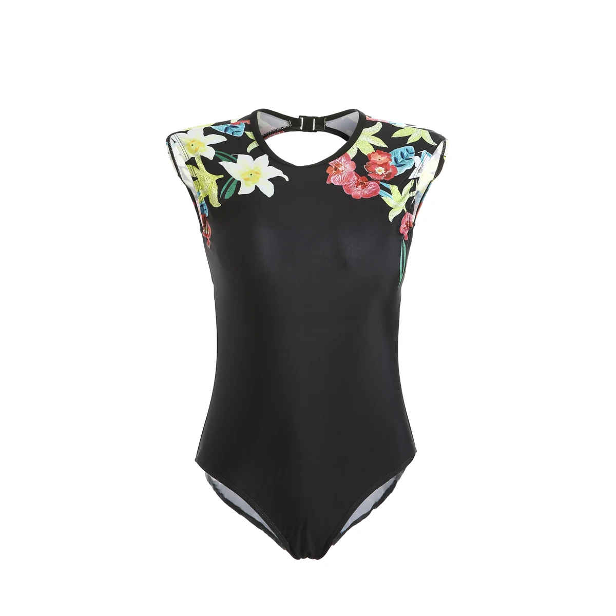 

Summer Flower Swimwear Women 2018 One Piece Swimsuit Sexy Backless Push Up Padded Bra Bikini Monokini Bathing Suit Plus Size