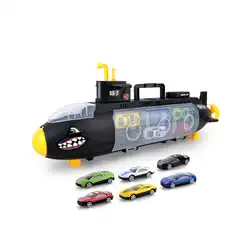 RCtown металлического сплава литья под давлением игрушка мини авто Акула подводная лодка режим 6 шт. автомобили игрушки набор для детей