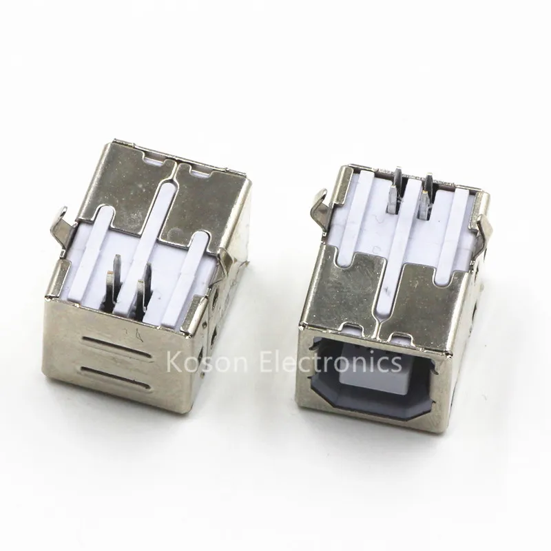 

10pcs USB type B 90 female Connector Soldering PCB Connector Printer interface
