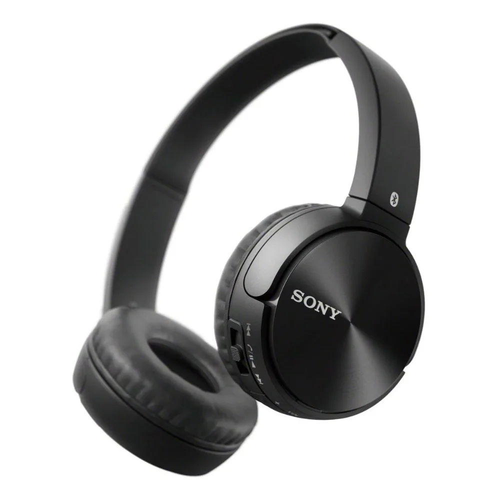 Беспроводная стереогарнитура SONY MDR-ZX330BT Bluetooth, черная с микрофоном NFC