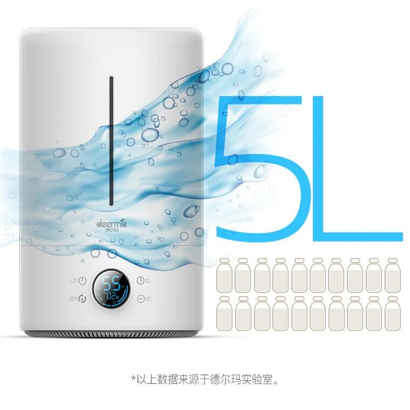 Original Xiaomi Deerma 5L Air Humidifier Touch Version Smart Constant humidity UV LED 12H Timing Quiet Air Purifying for Air new
