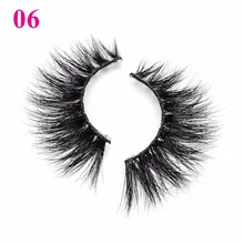 3D настоящая норковая ресница ручной работы полный клей для накладных ресниц натуральные накладные ресницы 06