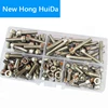 Kit d'assortiment de boulons à tête hexagonale en acier inoxydable 304, M2 M3 M4 M5 M6, vis à tête hexagonale, filetage métrique ► Photo 2/6
