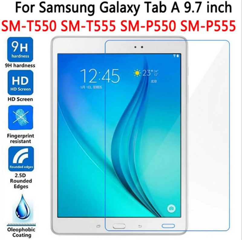 Экран протектор для samsung Galaxy Tab A 10,5 7,0 8,0 9,7 закаленное Стекло активный 2 Tab E 9,6 8,0 T590 T350 T380 T550 T377 T560 - Цвет: Tab A 9.7 T550 T555
