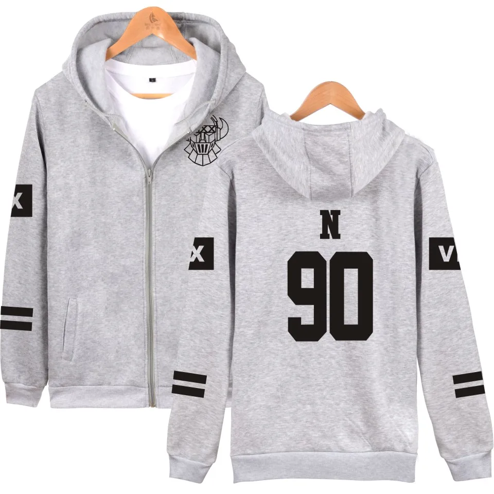 KPOP VIXX Hoodies With Zip Up VIXX Zipper Pullover Sweatshirt Harajuku