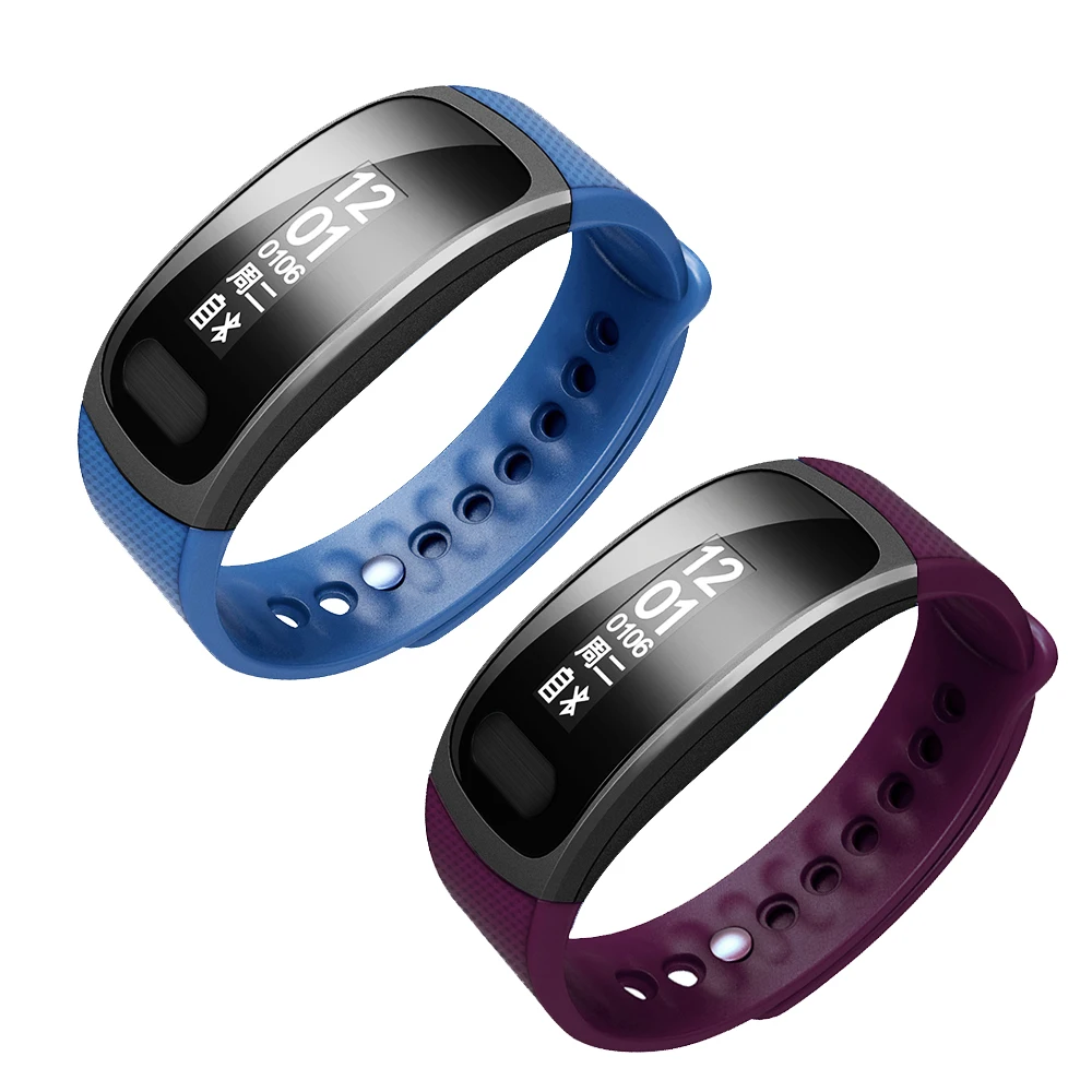 New Smartband 0 91 inch Alarm Clock SMS push Heart Rate Monitoring Fit Bit Smart Bracelet