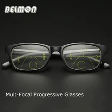 Belmon Multi-Фокусное прогрессивный очки для чтения Для женщин Для мужчин TR90 дальнозоркостью очки диоптрийные очки+ 1,0+ 1,5+ 2,0+ 2,5+ 3,0 RS791