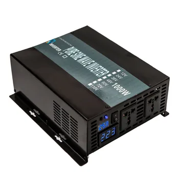 

Pure Sine Wave Solar Inverter 1000W Car Power Inverter 12V/24V/48V DC to 120V/220V/240V AC Inverters Converters Power Supply