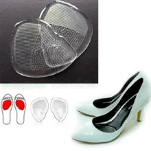 1 пара гелевый силиконовый сифон стельки для обуви Высокий каблук эластичная Подушка Силиконовые ортопедические подкладки для поддержки свода стопы противоскользящая стелька