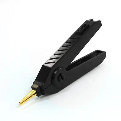 

Black Nonslip Handle Battery Test Pointed Mouth Alligator Clip 90mm