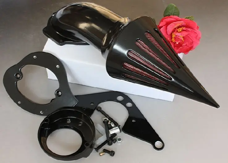

Motorcycle Black Spike Air Cleaner Kits Intake Filter For Yamaha Road Star 1600 / 1700 Moto