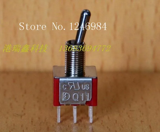 [sa]t8011c Pin Dual Six Foot Two Tranches M6.35 Toggle Switch Toggle