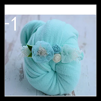 Обруч для фотосъемки новорожденных детские повязки на голову полная луна фотосъемка головной убор для волос реквизит для фотосъемки новорожденных - Цвет: Армейский зеленый