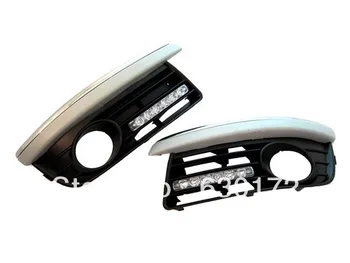 

Replacement Front Lower Side Cooling Air Grille with Fog Light Cutout (with LED DRL) For VW Volkswagen Jetta MK5
