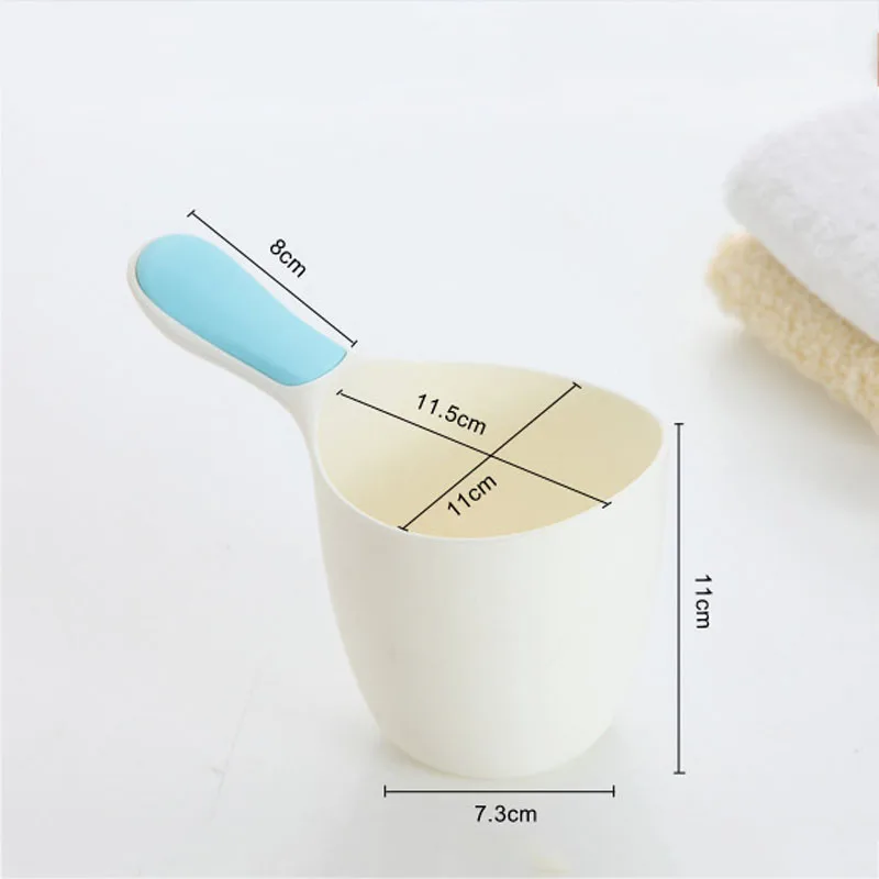 Baby Child Wash Hair Shampoo Rinse Cup Thick Bath Water Ladle Scoop for Kids AN88