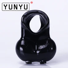 Scrotum Binding Device Soft Male Scrotal Bound Penis Rings Scrotum Stretcher Chastity Last Delay Penis Ring Sex Toys for Men stainless steel ball stretcher scrotum pendent penis locking rings male chastity device 600g f923