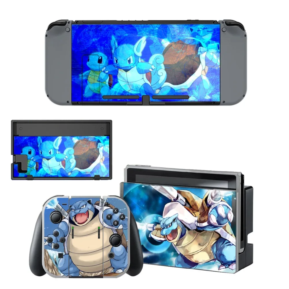 Наклейка Pokemon GO виниловая Защитная для Nintendo Switch NS консоль + контроллер подставка
