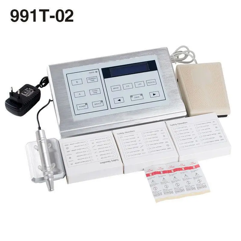 Tattoo Kits Permanent Professional Makeup Machine Power Supply Sets 991T-02 Eyebrow Tattoo Controller Set