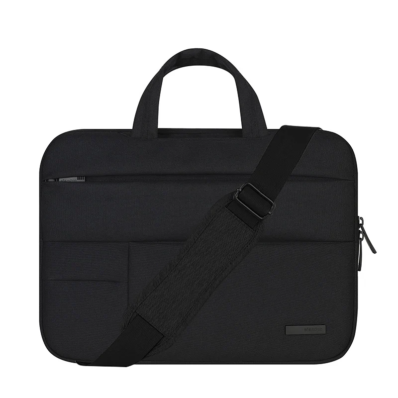 Новая сумка для ноутбука 11,6, 12,5, 13,3, 14, 15,6 дюймов, сумка через плечо, чехол для ноутбука Dell, Asus, acer, Hp, lenovo, Xiaomi, водонепроницаемая сумка - Цвет: New Black Shoulder
