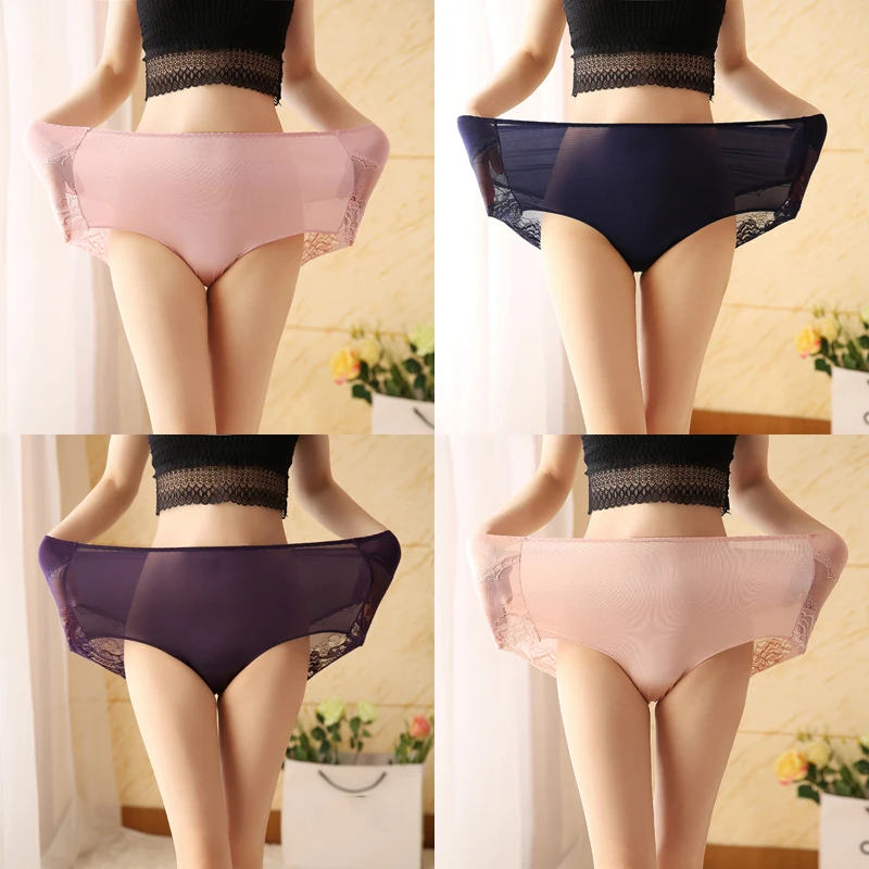 Jerrinut Plus Size Panty 3XL 4XL 5XL 6XL Women's Underwear Panties High Waist breif  Transparent Panties Underwear Intimates 2