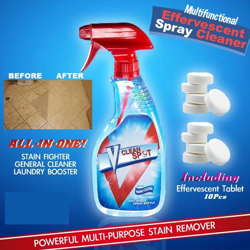 

10/30/50PCS Multifunctional Effervescent Spray Cleaner Set Bottle Home Cleaning Effervescent Spray Cleaner