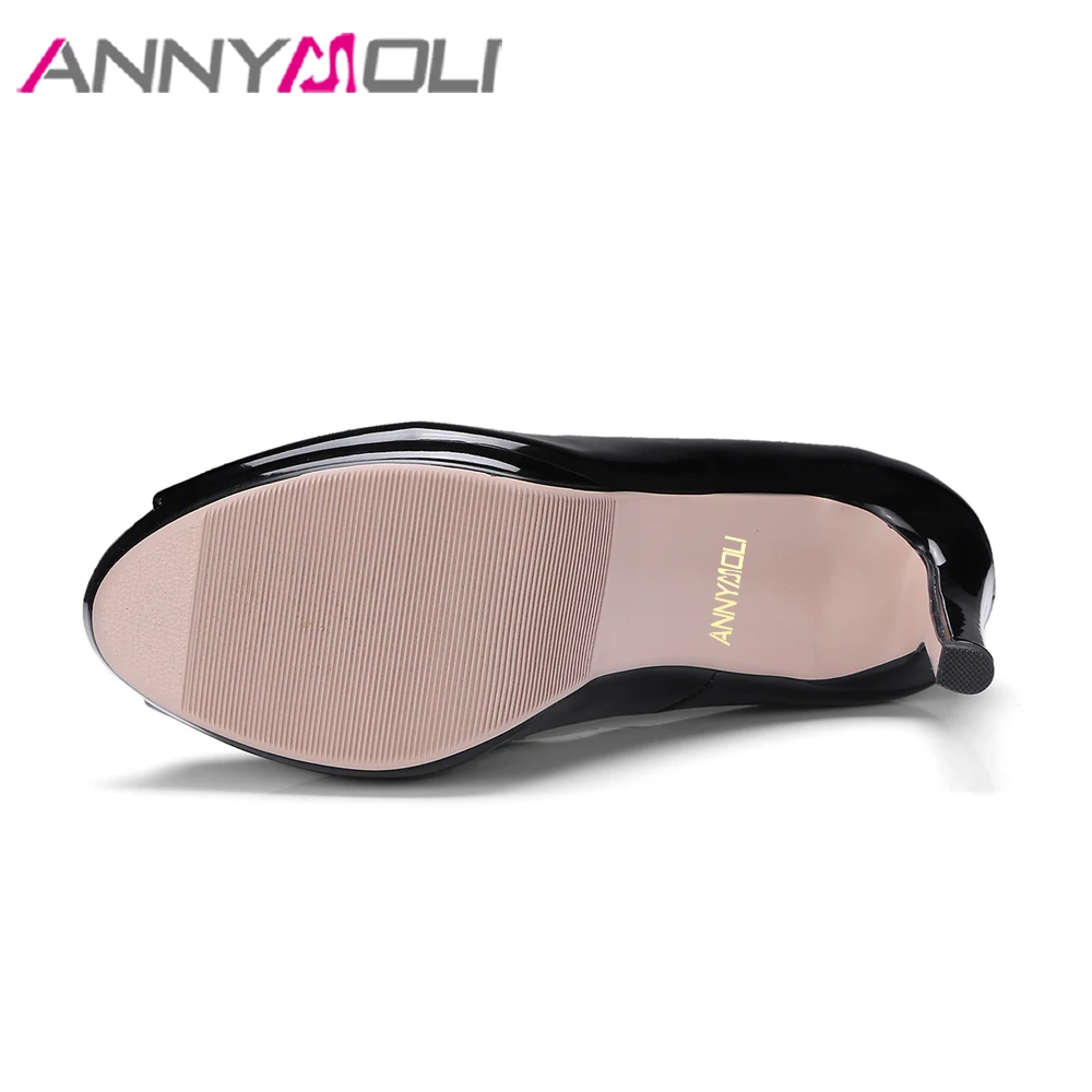 Туфли лодочки ANNYMOLI женские на высоком каблуке и платформе офисная обувь с