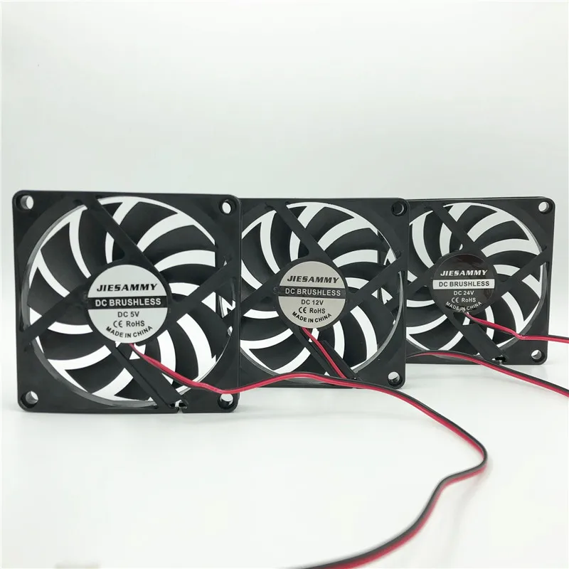 

CPU Cooler Radiator 8010 80mm silent fan 12V 24V 5V USB TWOBALL bearing 18dBA 24.5CFM 3800RPM 80x80x10mm forComputer Accessories