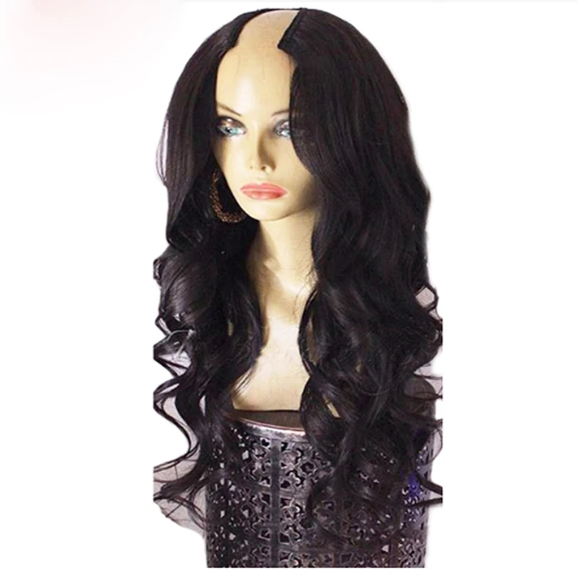 

Simbeauty U Part Wig Human Hair Body Wave 2*4 size For Women With Brazilian Remy Hair Middle Part Natural Hairline