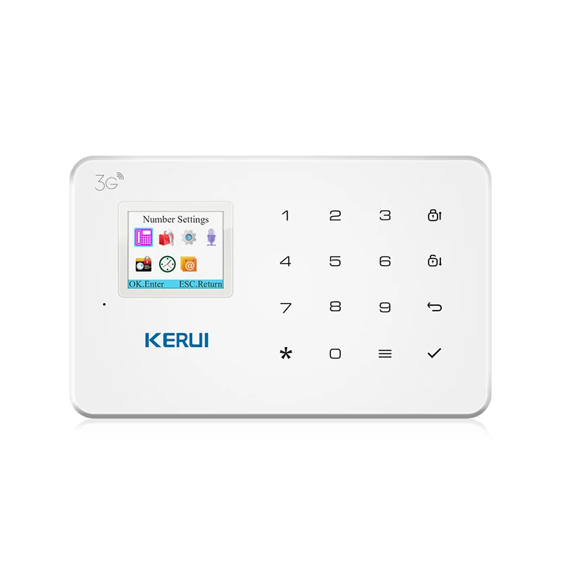 KERUI 1 7 дюймов TFT цветной экран G183 Беспроводная GSM 3G 4G сигнализация системы домашней