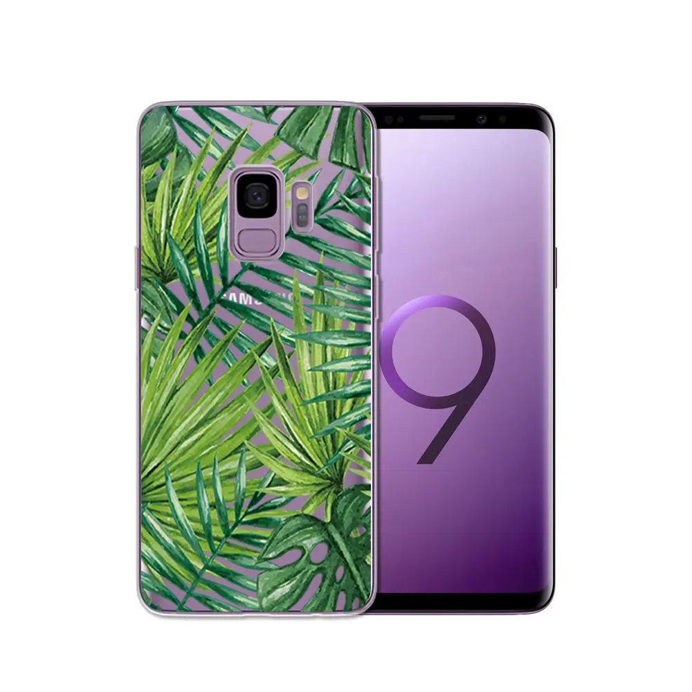 Painted Fundas FOR Samsung Galax s5 S6 S7 S8 S9 Soft TPU Phone Cover FOR Samsung S6 edge S8 Plus S9 Plus Clear Silicone cases (7)